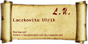 Laczkovits Ulrik névjegykártya